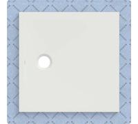 Geberit Receveur de douche CleanFloor30 551002001, affleurant, joint polaire, 80 x 80 cm, blanc mat
