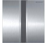 Geberit Sigma50 - Plaque de commande électronique sans contact pour urinoirs chrome brossé / noir