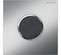 Geberit, commande pour urinoir avec déclenchement électronique du rinçage, alimentation par pile, plaque de recouvrement type 10, 116035SN1, Couleur: brossé/poli - CM