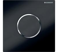 Geberit, commande pour urinoir avec déclenchement électronique du rinçage, alimentation par pile, plaque de recouvrement type 10, 116035KM1, Couleur: noir / chromé brillant - CM