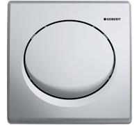 Geberit commande urinoir Basic chromé brillant satin 115820465, pneumatique, plastique