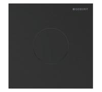 Geberit, commande pour urinoir, type 40 plaque de recouvrement, avec déclenchement électronique du rinçage, alimentation au réseau, ronde, acier inox, 116024QD1, Couleur: Chrome noir brossé - CM