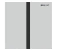 Geberit, commande pour urinoir, type 40 plaque de recouvrement, avec déclenchement électronique du rinçage, alimentation au réseau, square, acier inox, 116.227.JT.1, Couleur: Blanc mat