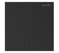 Geberit, commande pour urinoir, type 40 plaque de recouvrement, avec déclenchement électronique du rinçage, alimentation au réseau, square, acier inox, 116227QD1, Couleur: Chrome noir brossé - CM
