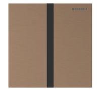 Geberit, commande pour urinoir, type 40 plaque de recouvrement, avec déclenchement électronique du rinçage, alimentation au réseau, square, acier inox, 116.227.QB.1, Couleur: rouge or brossÃ©