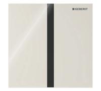 Geberit, commande pour urinoir, type 40 plaque de recouvrement, avec déclenchement électronique du rinçage, alimentation au réseau, square, verre, 116.227.JL.1, Couleur: Gris sable