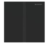 Geberit, commande pour urinoir, type 40 plaque de recouvrement, avec déclenchement électronique du rinçage, alimentation au réseau, square, acier inox, 116227141, Couleur: Noir Mat - CM