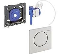 Geberit 8008655 Kit de Montage Final hytouch pneumatique 116013fw1, Design Mambo, Acier Inoxydable, Argent