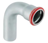 Geberit Coude 90 degrés D76.1mm avec extrémité à emboîter acier réf 20309