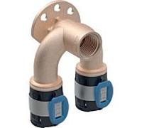 Geberit Coude de raccordement double FlowFit 620831001 DN 12/15/15, Ø 16/20 mm, Rp 2000 / 2, 90 degrés
