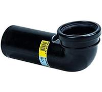 Geberit raccordement Pe 366925161 DN 90/90, 90Grad, PE-HD, pour mur WC