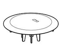 Geberit couvercle de canalisation d90 pour canalisation de receveur de douche 243775451 plaqué or