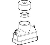 Geberit couvercle de ventilation 241687001 point culminant du raccordement de l'évier