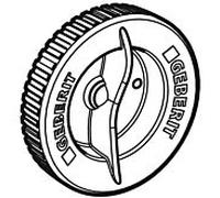 Geberit couvercle Silent-PP 241783001 DN 90, pour ouverture de nettoyage Silent PP