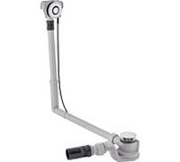 Geberit d52 drain de baignoire 150751216 avec actionnement par pression, avec kit de finition, longueur 50cm, chromé brillant