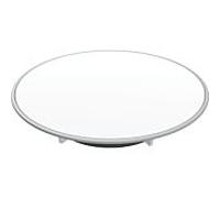 Geberit d90 Duschwannen 150266KJ1 blanc /plaque mate, anneau chromé mat, hauteur de joint d'eau 30/50mm