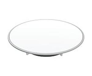 Geberit d90 Duschwannen 150266KJ1 blanc /plaque mate, anneau chromé mat, hauteur de joint d'eau 30/50mm