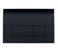 Delta 50 Plaque de commande double touche, Noir brillant (115.119.DW.1)