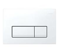 Geberit Delta 50 Square Plaque d'actionnement 115105115 blanc -alpine, pour double chasse