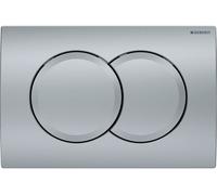 Delta01 plaque de déclenchement double touche, chrome mat (115.107.46.1)