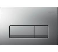 Geberit Delta bouton de chasse d'eau pour WC chrome mat 115.119.46.1