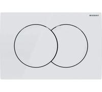 Geberit Delta01 bouton de chasse d'eau pour WC blanc 115.107.11.1