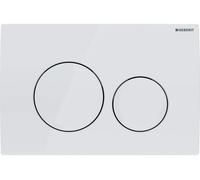 Geberit Plaque de déclenchement Delta20 - double touche - blanc alpin (115.127.11.1)