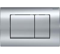 Delta30 plaque de déclenchement double touche, chrome brillant (115.137.21.1)