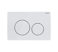 Geberit Delta20 plaque de d?clenchement double touche, blanc alpin (115.127.11.1)