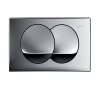 Geberit - Delta20 Plaque de déclenchement double touche, Chrome brillant (115.100.21.5)