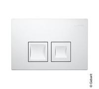 Geberit Plaque de fixation Delta35 pour rinçage à 2 quantités Blanc-alpin 115.135.11.5