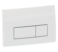 Geberit Plaque d'actionnement Delta 50 Square 115105115 – Double chasse – Blanc alpin
