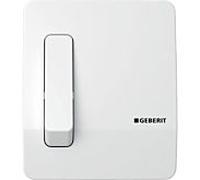 Geberit déverrouillage manuel, pneumatique 115558111 pour plaque de recouvrement d'urinoir. blanc alpin