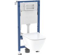 Geberit Duofix Basic kit wc châssis + cuvette + abattant 118.348.00.3