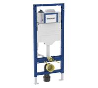 Geberit Duofix, élément pour WC suspendu, 120cm, avec chasse d'eau à encastrer Sigma 12cm, 2 raccordements d'eau, avec rinçage hygiénique HS30, 111.058.00.2