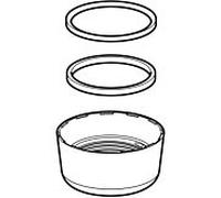 Geberit écrou-raccord 238073111 pour réservoir exposé AP112, AP116 et AP117, blanc