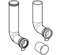 Geberit ensemble de coudes de rinçage pour Duofix 243.872.001 jusqu'à une largeur de 42,5 cm