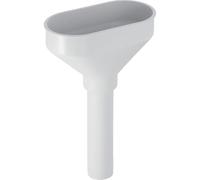 Geberit Entonnoir ovale en PP sans bord blanc H : 27 cm 152378111