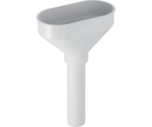 Geberit Entonnoir ovale en PP sans bord blanc H : 27 cm 152378111