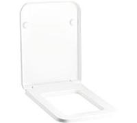 Geberit Era abattant de toilettes 574510000 blanc , avec couvercle, charnières chromées, avec mécanisme de fermeture amortie, pour toilettes 208800