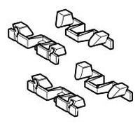 Geberit finition de profil CleanLine60 set 243317001 (4 pcs.)