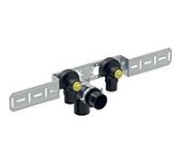 Geberit FlowFit équerre de raccordement 619681001 DN 15, Ø 20 mm, Rp 2000 / 2, 59,7 cm, 90 degrés, 2 plis