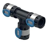 Geberit Pièce en T FlowFit 620080001 – DN 12, Ø 16 mm – PPSU