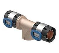 Geberit Té FlowFit 620174001 – DN 32/25/32, Ø 40 mm, Rp 2000, filetage intérieur