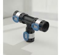 Geberit FlowFit Té réduit, DN 65 / 40 / 65, dø 75 mm, d1, ø (mm) 50, 620.137.00.