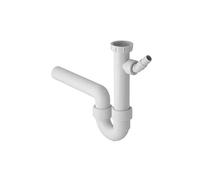 Geberit tuyau Geberit 152713111 11/2 "x 40 mm, avec Spülbecken , sortie horizontale, pour Spülbecken , blanc