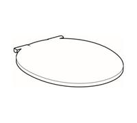 Geberit Geberit Abattant WC Cassini blanc, charnière ES, avec frein de chute, avec couvercle Quantité:1
