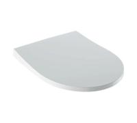 Geberit Siège de WC iCon Slim antibactérien, enveloppant, frein de chute, blanc 574950000