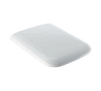 Geberit Siège de WC iCon Square 571910000 – charnières laiton chromé, fermeture amortie, blanc