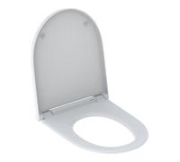 Geberit Geberit Abattant WC One avec couvercle design chrome, blanc mat Quantité:1